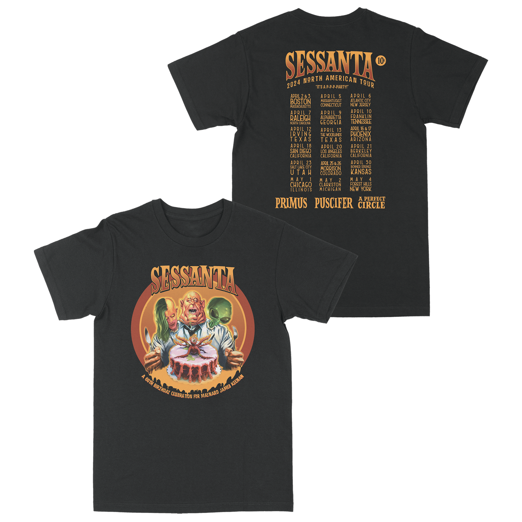 Three Headed Tour T-Shirt – Sessanta Three Headed Tour T-Shirt – Sessanta